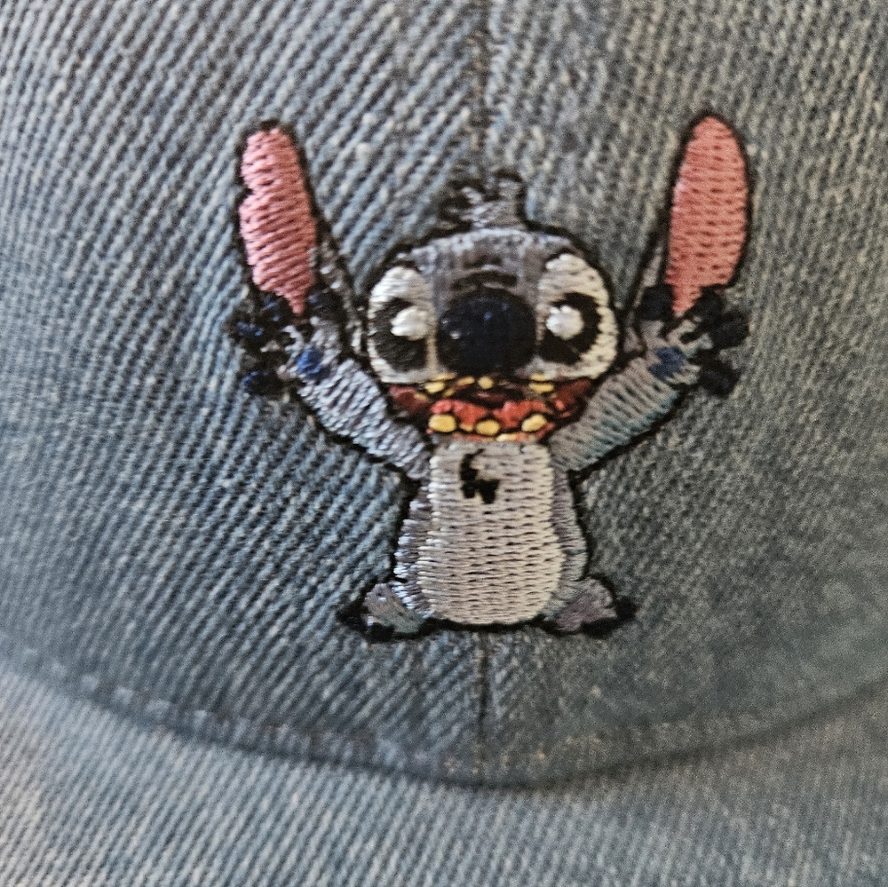 NWT Disney Stitch Adult Denim Hat - Picture 3 of 6